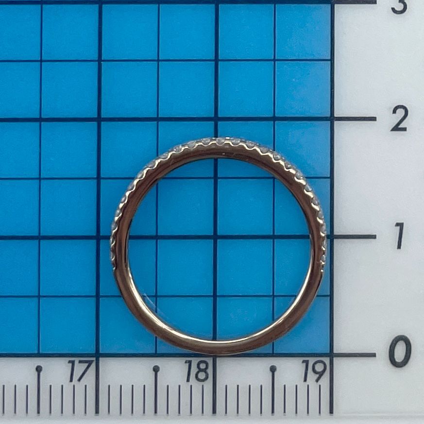 美品 4℃ K18 ダイヤモンド ハーフエタニティ リング/24-4538 - メルカリ 