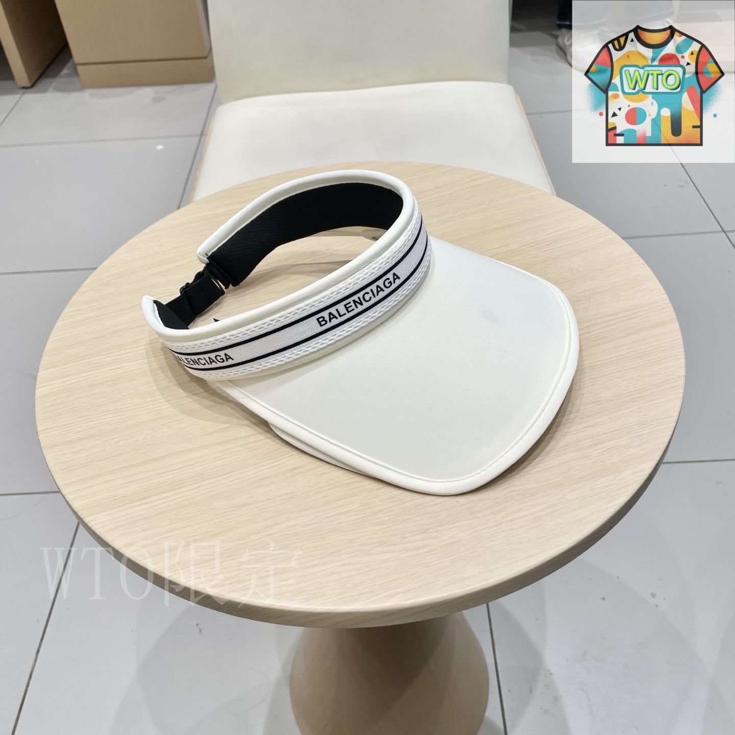 BALENCIAGA サンバイザー 今日WTO】BALENCIAGA サンバイザー-ZU66 - メルカリ