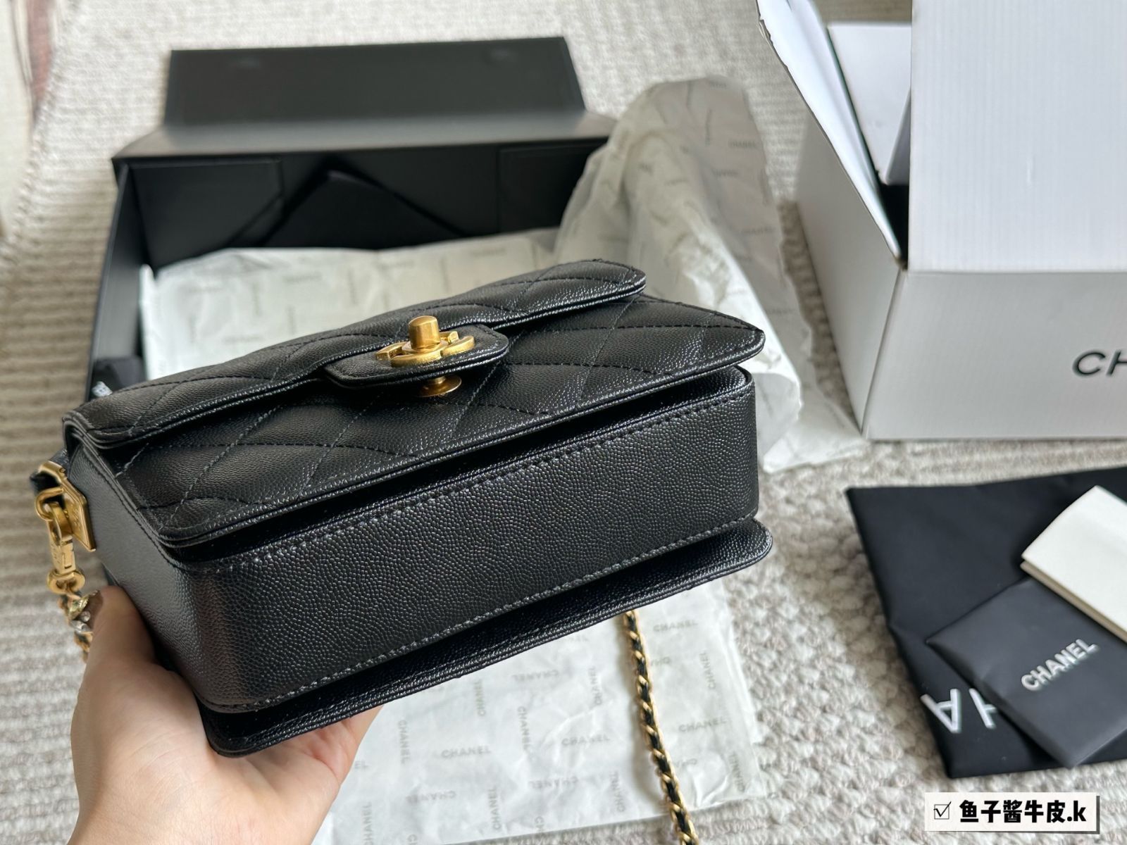 美品【CHANEL】キャビアレザー ルボーイ フラップ バック AS2222 B04424 94305】 CHANEL シャネル バッグ コピー 20新作