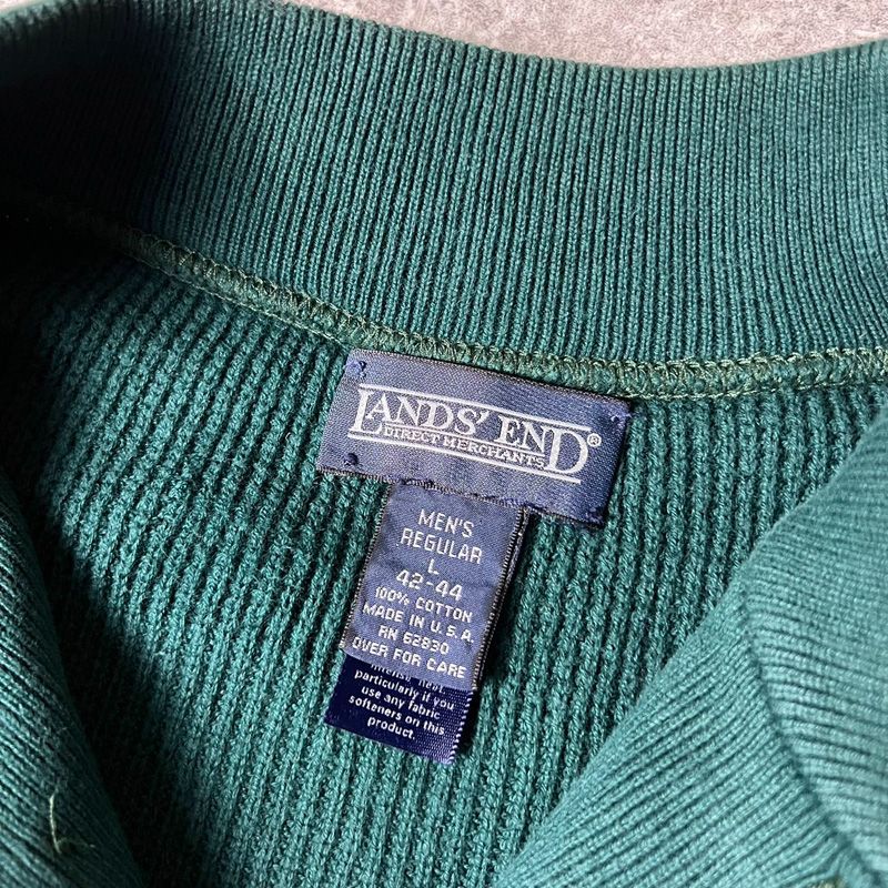 ︎︎︎︎︎︎☑︎商品サイズ90s LANDS'END USA製 コットンニット