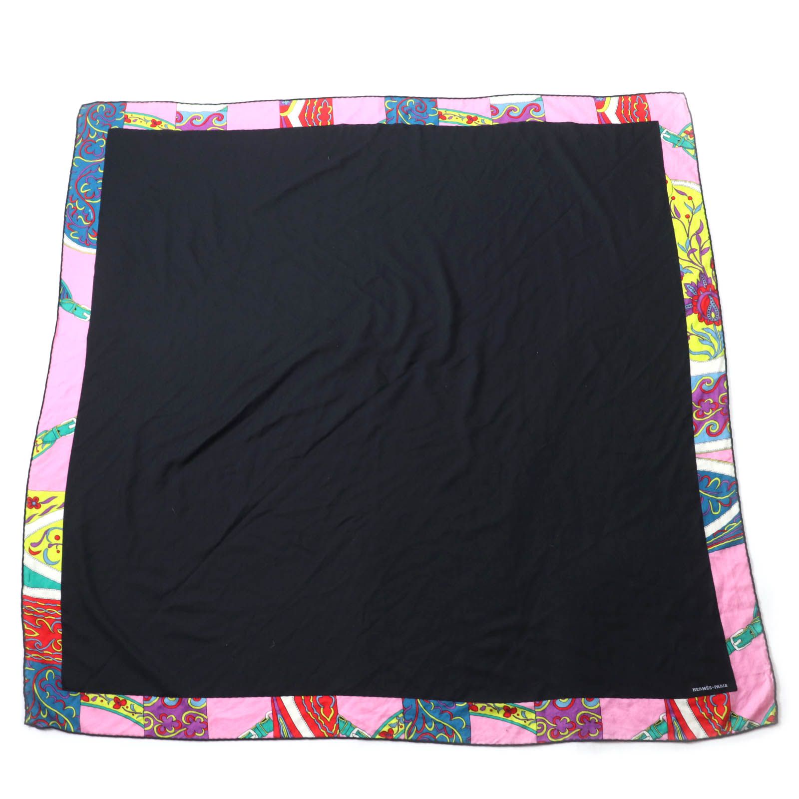 良品☆HERMES エルメス カレジェアン アマゾンの祭典 カシミヤ シルク  