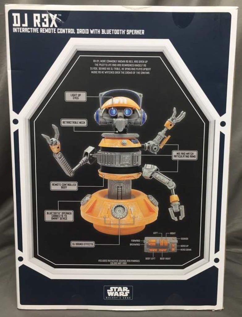 DISNEY PARKS INTERACTIVE REMOTE CONTROL DROID WITH BLUETOOTH SPEAKER DJ R3X