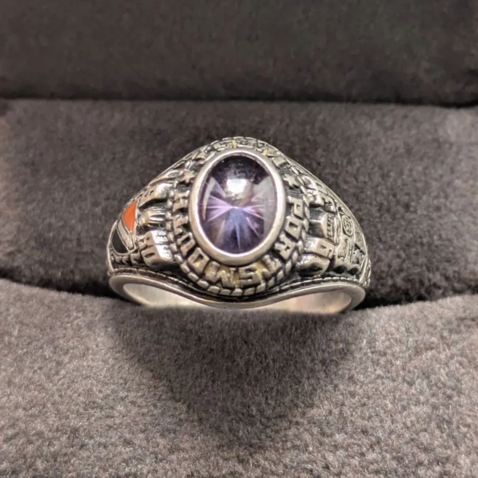 JOSTENS 1980年 スターリングシルバー925 カレッジリング 13号 - メルカリ