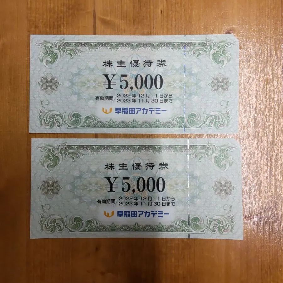 早稲田アカデミー 株主優待 10000円分 - その他