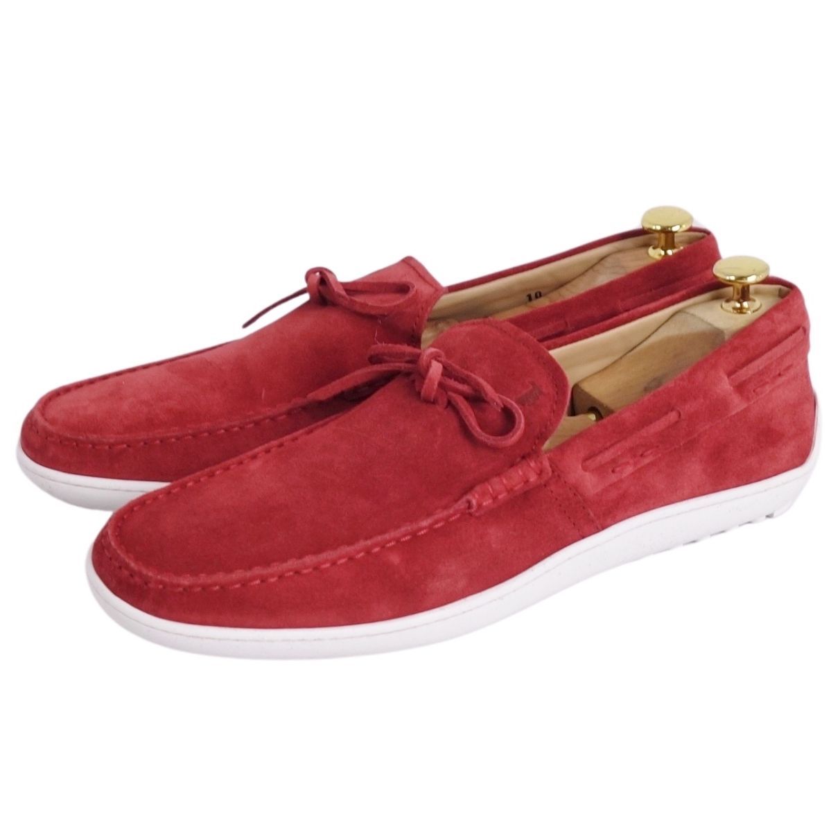 未使用 トッズ TOD'S ローファー モカシン ドライビングシューズ スウェー