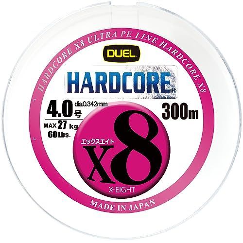 人気商品]300m/4.0号 DUEL (デュエル) PEライン 釣り糸 HARDCORE X8