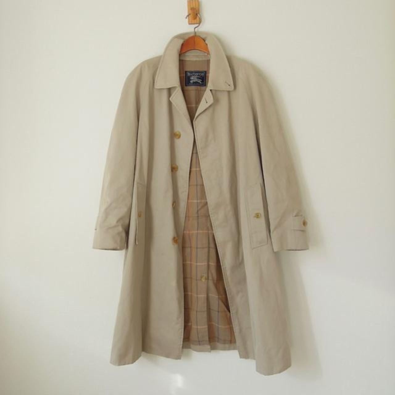 バーバリー トレンチコート 裏地メガチェック イングランド製（w-0628