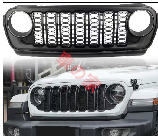 ラングラー フロントフェイス 18-24年 ジープJEEPラングラー フロントグリル JL24ラングラー用メッシュ