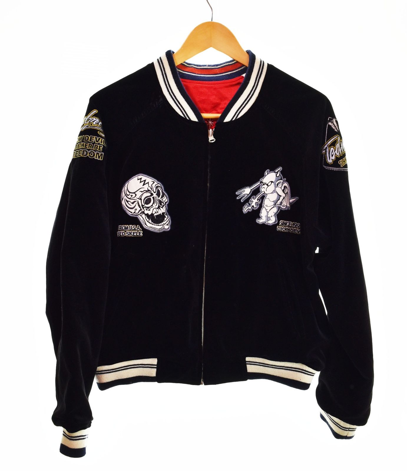 00s archive スカジャン 髑髏 豹柄 MA-1 ギミック y2kパンク 00s