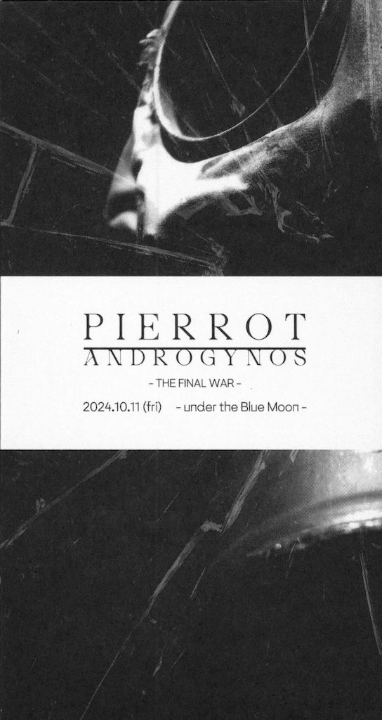 ANDROGYNOUS THE FINAL WAR パンフレット Blue PIERROT 2024 ANDROGYNOS -THE FINAL WAR- -under the Blue Moon