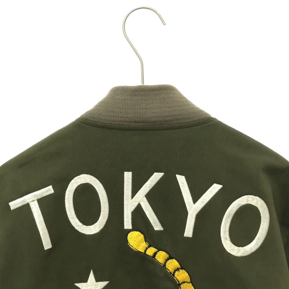 WACKO MARIA (ワコマリア) 14SS REVERSIBLE VETNAM JKT タイガー刺繍リバーシブルベトナムジャケット カーキ  スカジャン/ベトジャン 14SS-VET-01