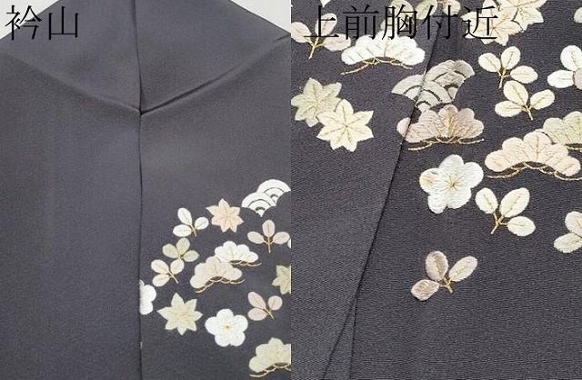 平和屋本店□極上 中国三大刺繍 相良刺繍 総刺繍 訪問着 駒刺繍 舞花文