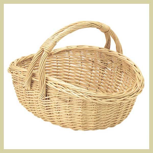 煮柳』楕円タイプバスケット（片手持ち）「40.5×28×18cm」 ※アジアン