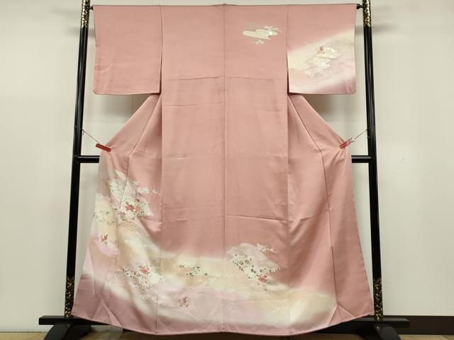 平和屋着物○色留訪問着 霞文 暈し染め 金彩 やまと誂