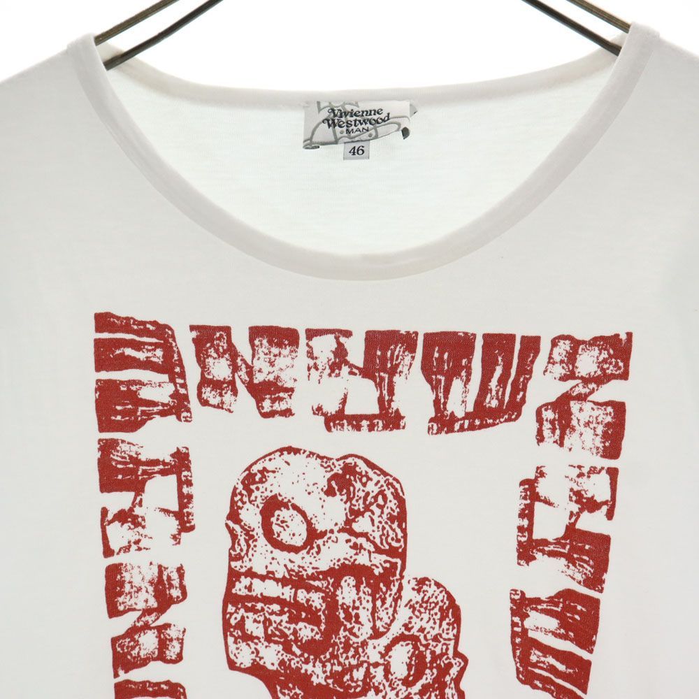 ヴィヴィアンウエストウッドマン 日本製 半袖 Tシャツ 46 ホワイト Vivienne WestwoodMAN メンズ 古着 【240515】 メール便可