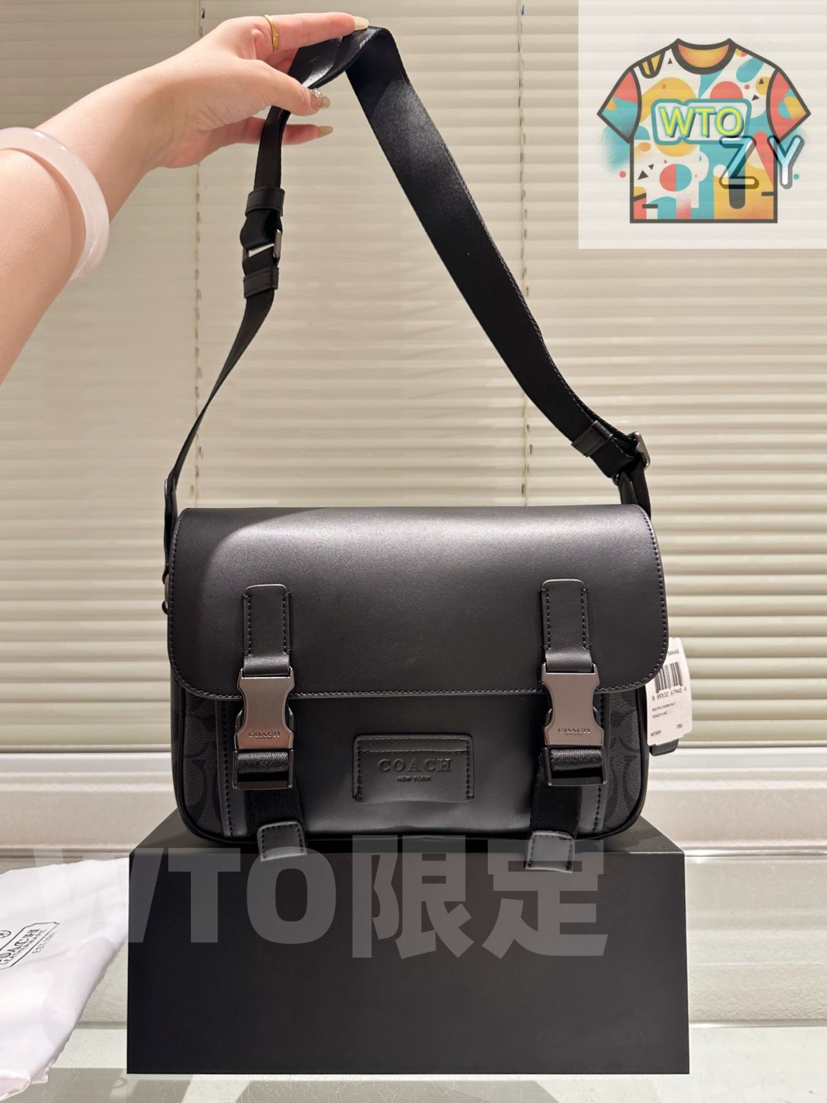今日WTO】Coach コーチ Track ポストマンバッグ ギフトボックス