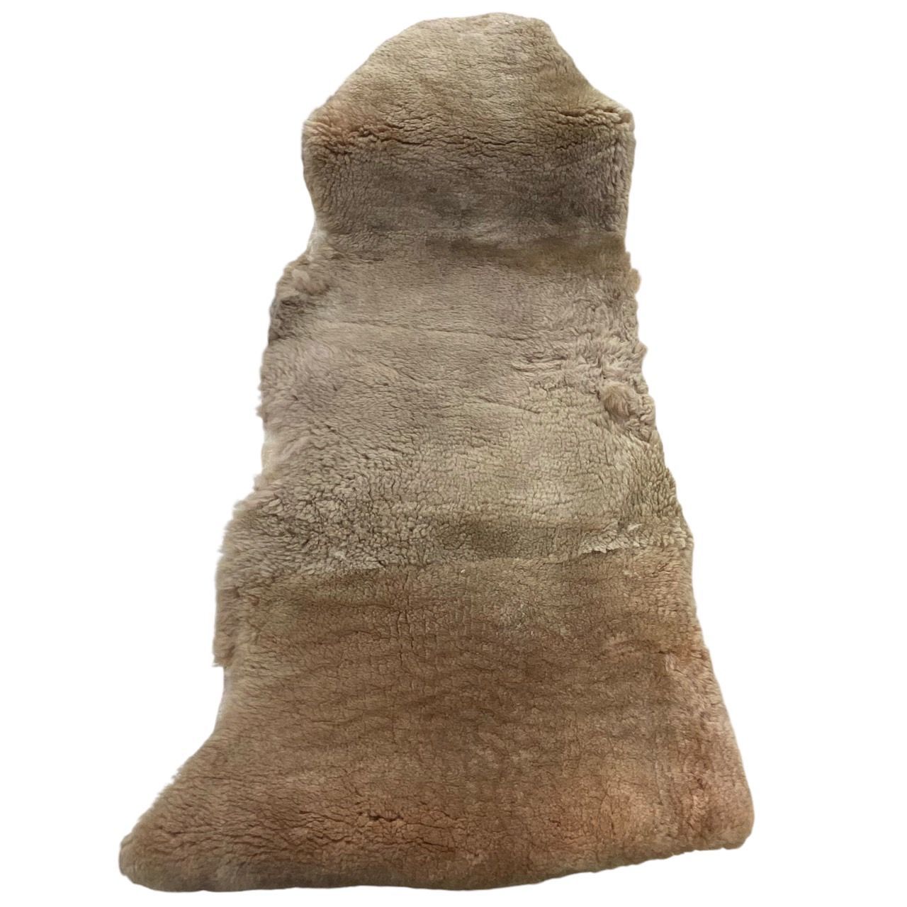 日本ムートン協会 ムートン 羊毛 シートカバー ラグ ブラウン系 - メルカリ 