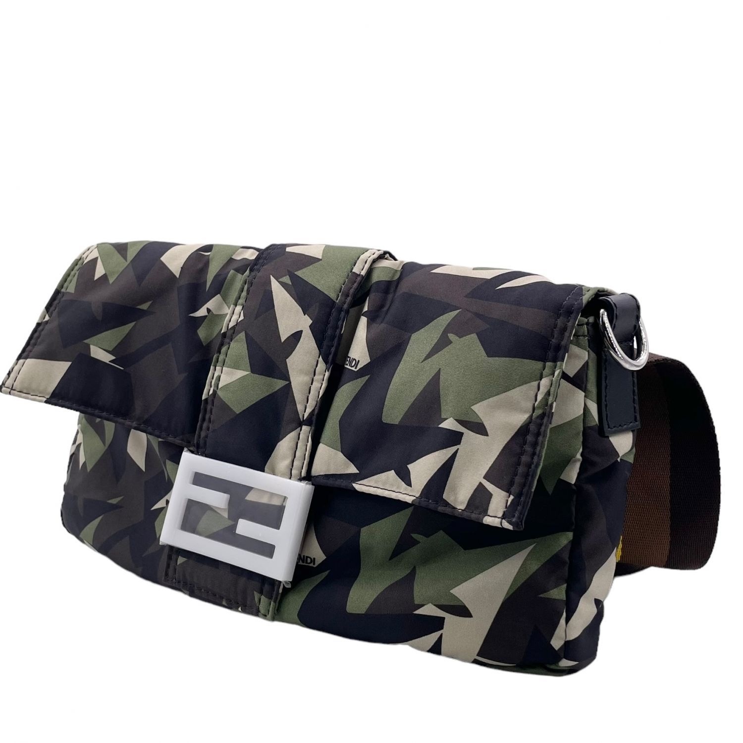 限定 FENDI カモフラ ショルダーバッグ 荒く