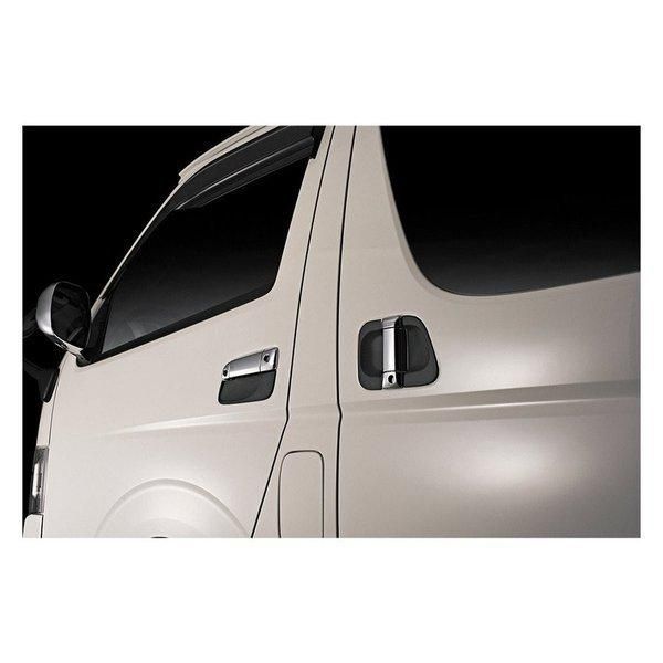 200系 ハイエース 4型 5型 標準 ワイド ブラック リアゲート ロング ノブ カバー 新品 ヴェンチュリー 仕様 ガーニッシュ AP ヘッドライトカバー トヨタ ハイエース&frasl;レジアスエース 200系 4型 5