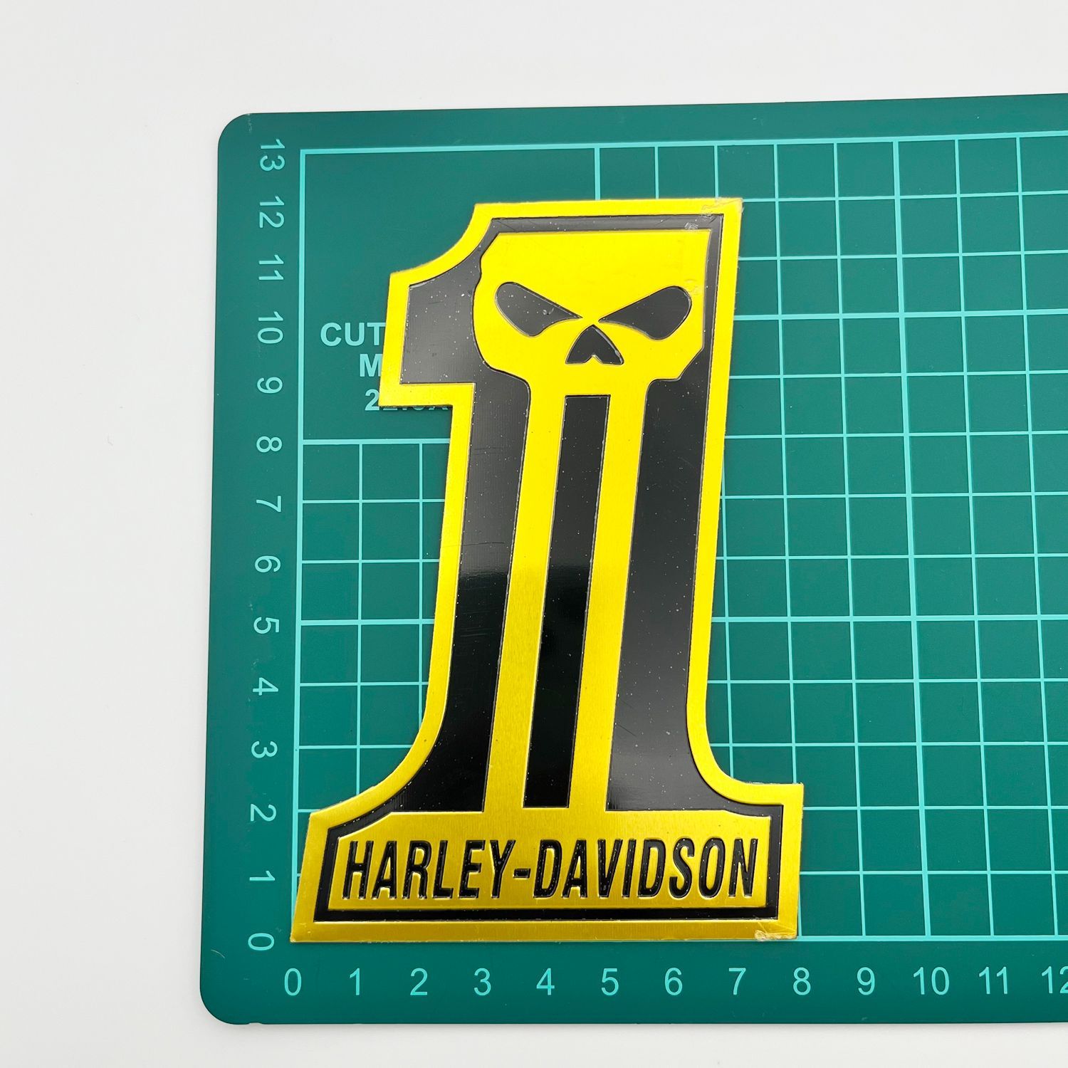 ハーレーダビッドソンHarleyDavidsonスカル 3D立体ステッカー