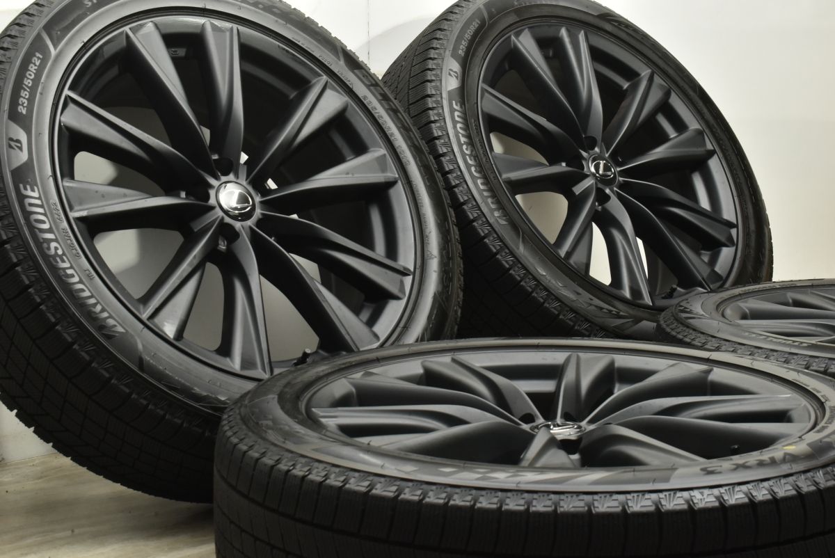 バリ溝 レクサス RX Fスポーツ パフォーマンス 純正 21in 8J 40 PCD114.3 ブリヂストン ブリザック VRX3 235 50R21 製