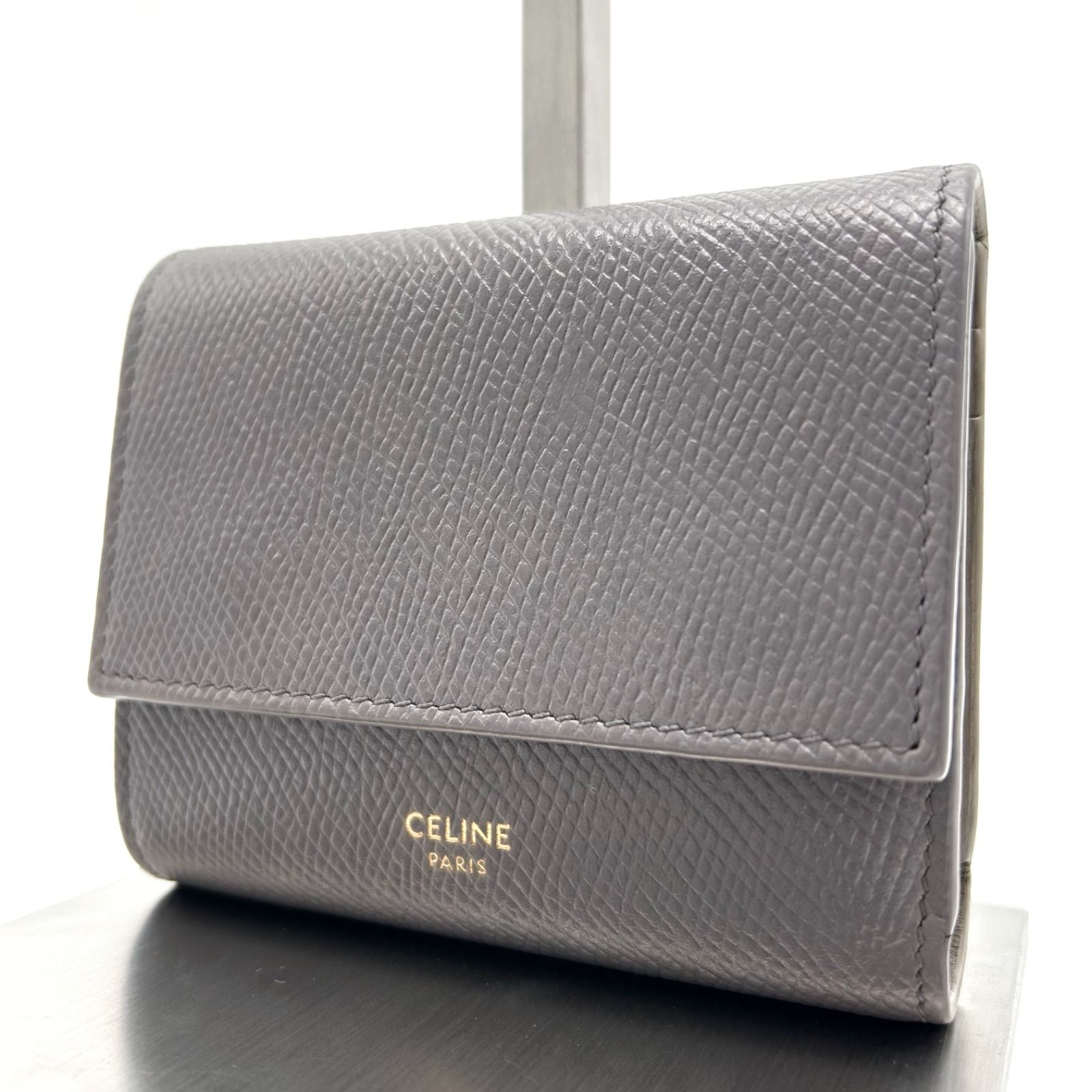 ◎ 極美品 CELINE セリーヌ スモール トリフォールド ウォレット 三