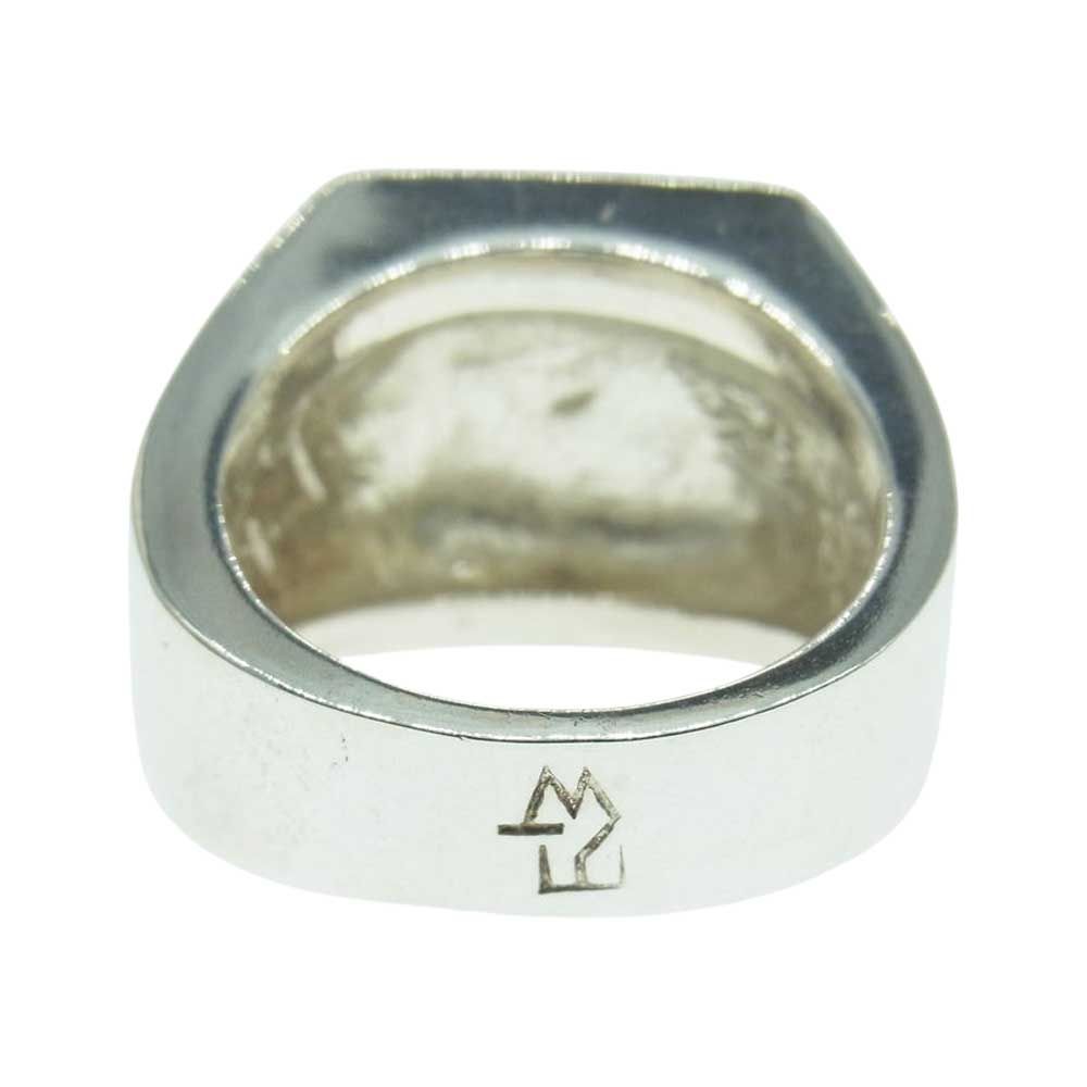 TARO WASHIMI ワシミタロウ 鷲見太郎 リング TRAVIS WALKER トラヴィスワーカー Canvas Ring 18K Outlow  Cross×2 w/arabesque 印台 キャンバス アラベスク リング シルバー系 21号【中古】 - メルカリ