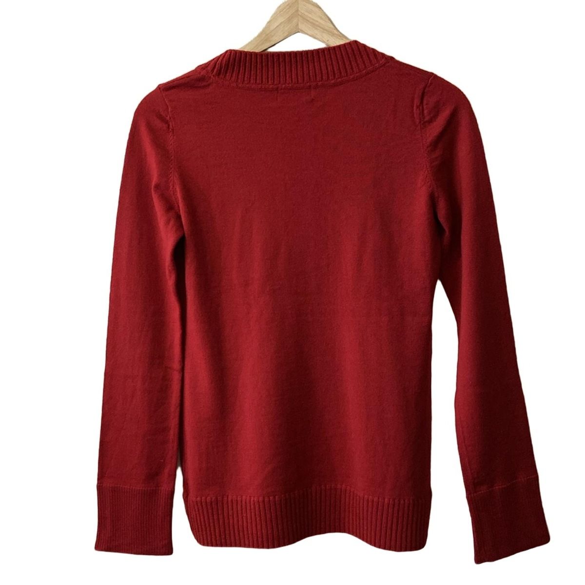 Burberry Blue Label バーバリーブルーレーベル 長袖セーター サイズ38 M レディース - レッド クルーネック