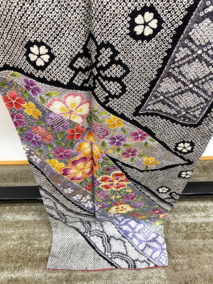 振袖 豪華 ふくれ織紋意匠 染め絞り柄 身丈172cm 振袖 豪華 ふくれ織紋意匠 染め絞り柄 身丈172cm