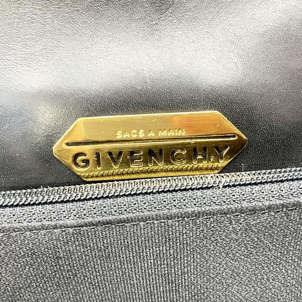 GIVENCHY 4Gロゴ プレート トップハンドル ヴィンテージ ハンドバッグ