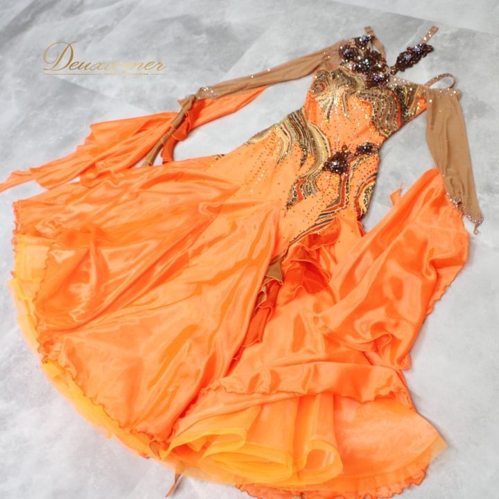 社交ダンス 衣装 スタンダード ドレス スタンダード ワンピース  