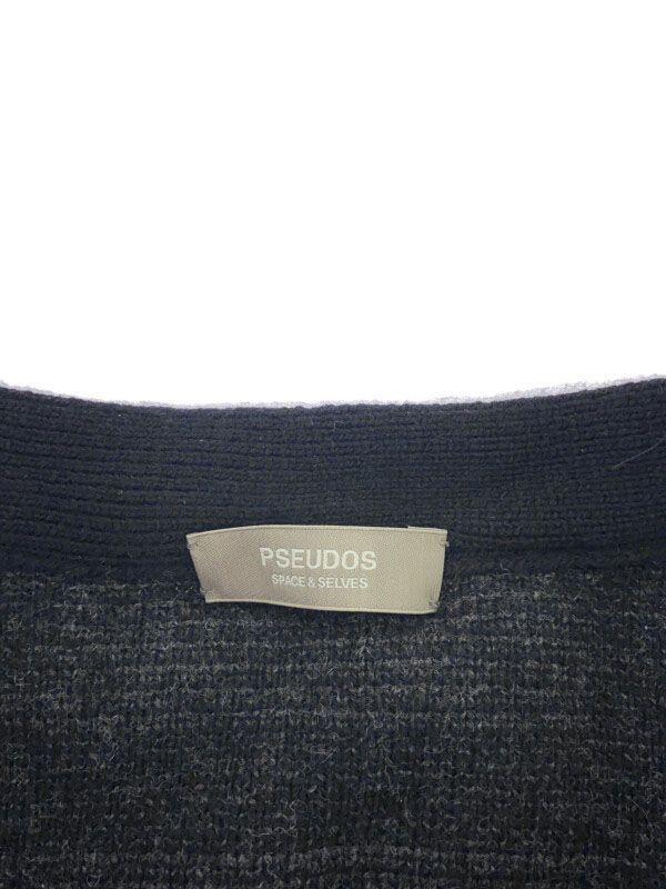PSEUDOS シュードス 22AW SAMUE GRID CARDIGAN SWEATER WAC 作務衣 