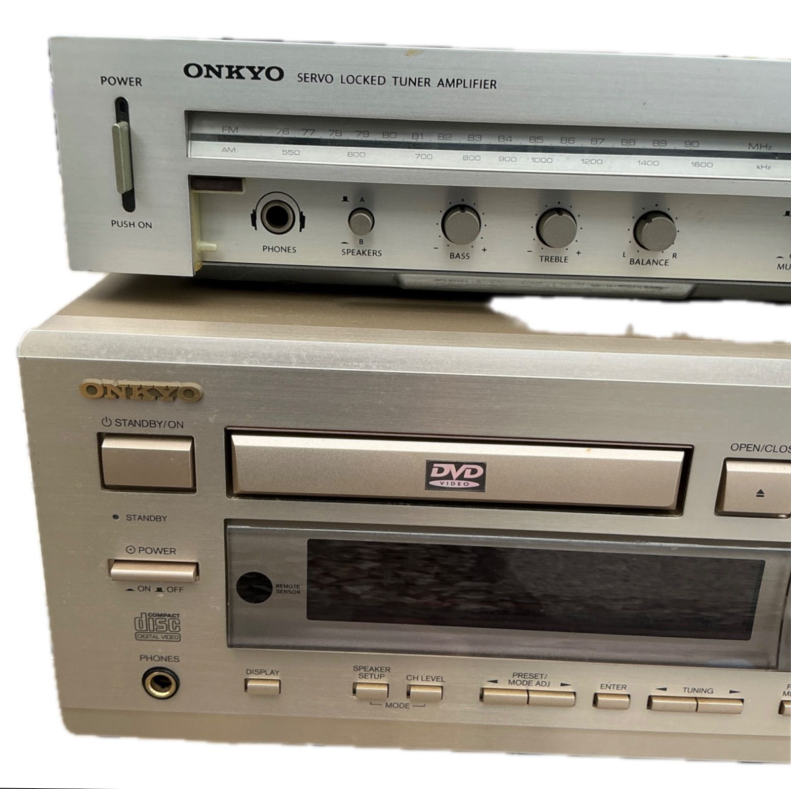 通電OK送料込】オンキョー DVDプレーヤー AVアンプ DR-90 ジャンク