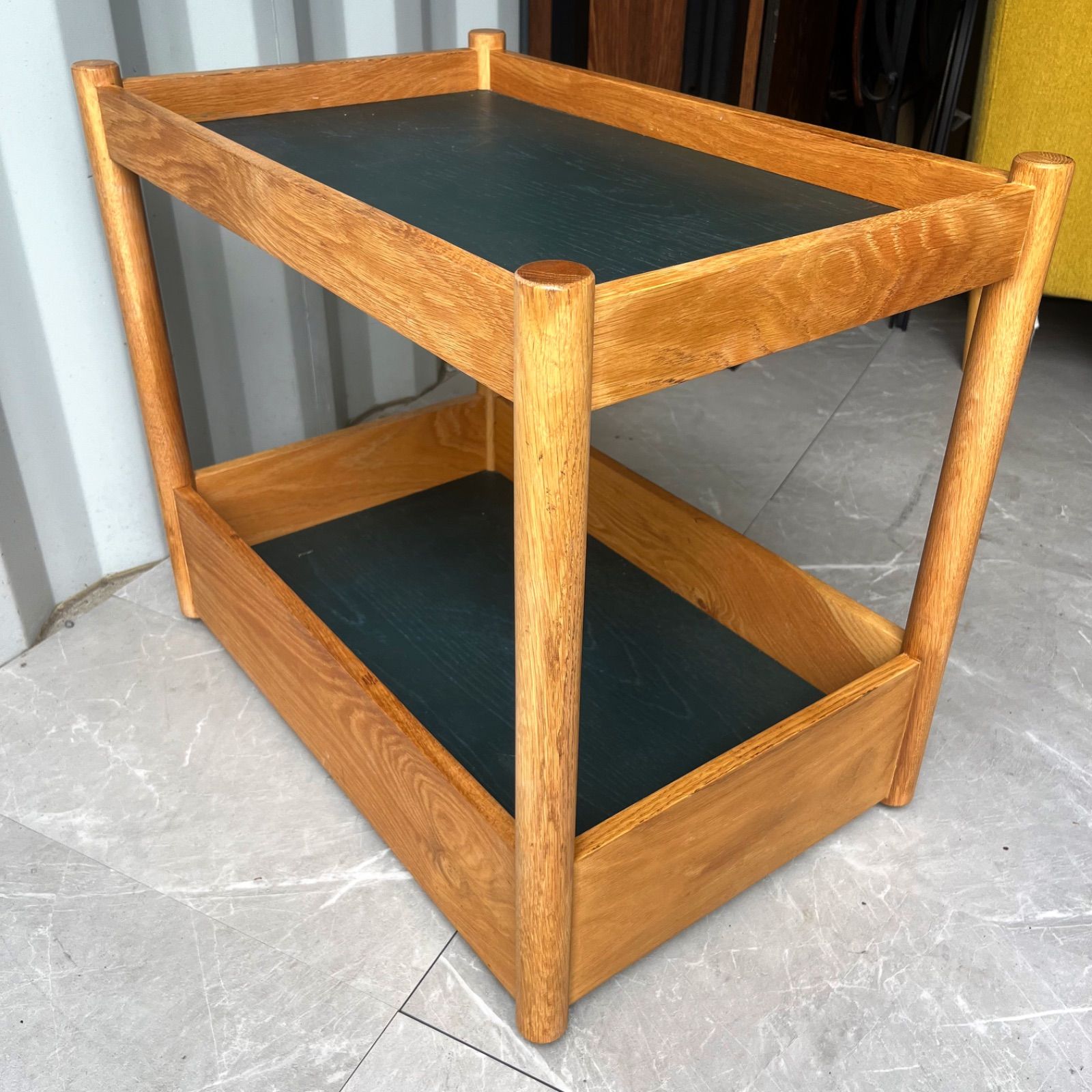 取付無料 イデー ディモンシュ トロリー 北欧風天然木無垢材キャスター付きワゴン USTAUSTRALIA_COM_AU