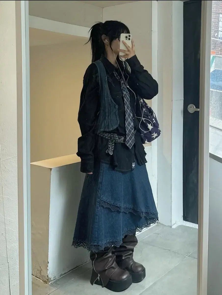 ソワルーム ヴィンテージコーデ ロックシークヴィンテージ デニムコーデ コーデセット