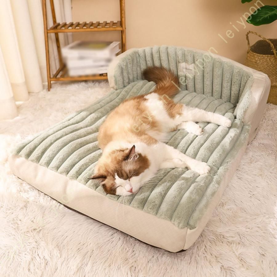 ペットベッド 犬 猫 ベッド 冬 マット 洗える ふわふわ 猫クッション 犬用ベット 滑り止め 暖かい 防寒 冷房対策 大型犬 猫用 カドラー 中型犬 小型犬