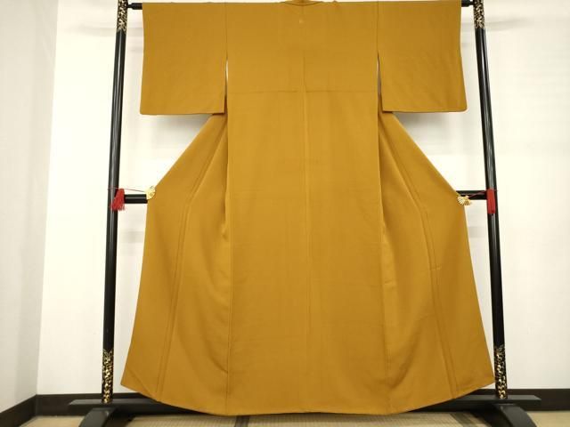 平和屋着物 ファッションデザイナー 花井幸子 色無地 狐色 やまと誂製 正絹 AABB4474ck