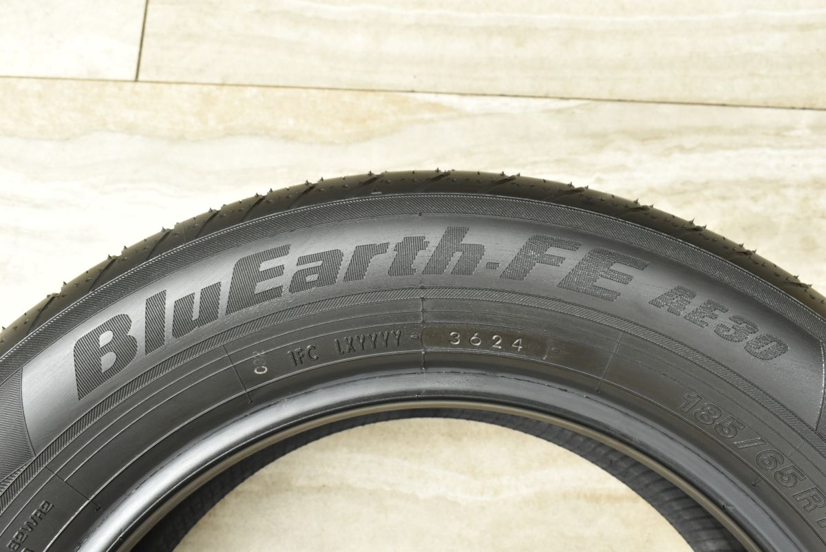 新車外し 2024年製】ヨコハマ ブルーアースFE AE30 185/65R15 4本