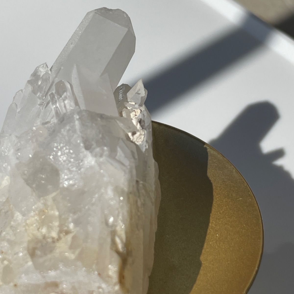 母石 水晶 水晶 クラスター フロスト水晶 母岩 90.2g - メルカリ