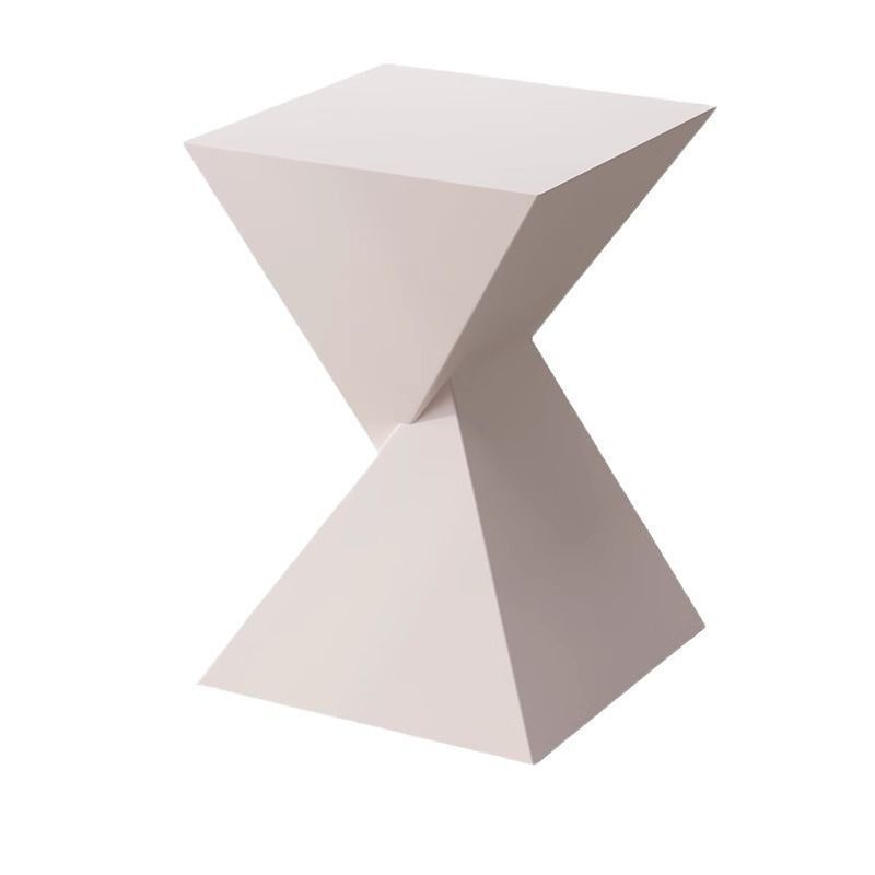 ♥ サイドテーブル コーヒーテーブル おしゃれ 機能的 四角錐を逆さに重ねたデザイン 高さ50cm カフェ リビング 寝室 書斎 ホテル オフィス モダン ホワイト シンプル
