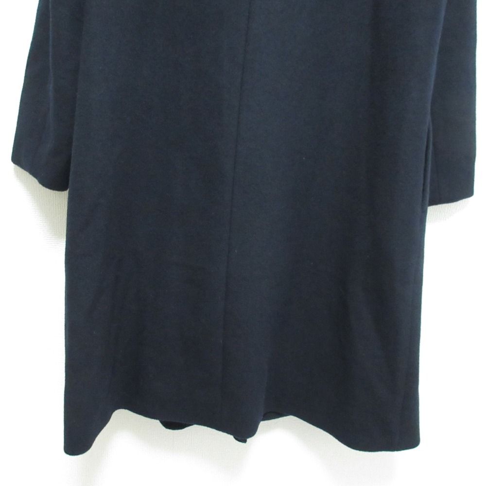 YOKO CHAN ヨーコチャン　フロントラッフルコート 黒 40 未使用 22AW YOKO CHAN ヨーコチャン フロントラッフル ノー