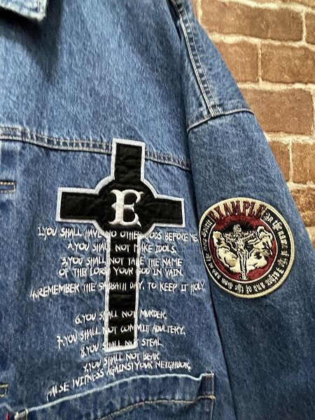 MSSproject あろまほっと直筆サイン入り　私物デニム ジャケット EXAMPLE エグザンプル 456122132 PEACE DENIM JACKET ピース