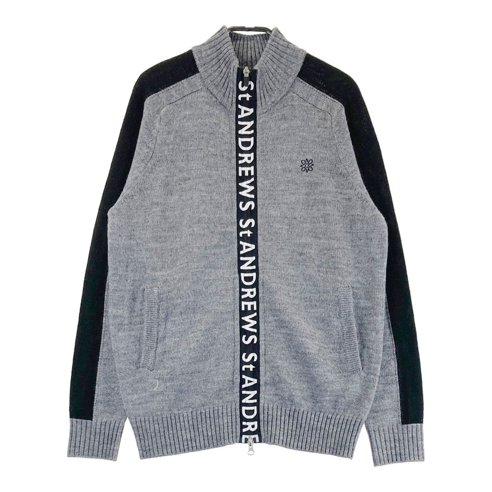 サイズ：M ST ANDREWS セントアンドリュース ニット ジップジャケット