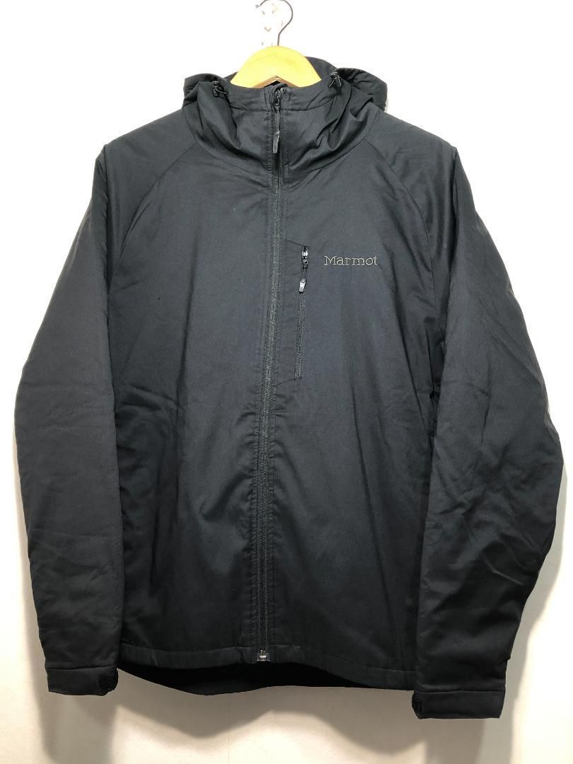 029071 Marmot 中綿 ジップ ジャケット M ブラック フード マーモット TOMUJL81XB