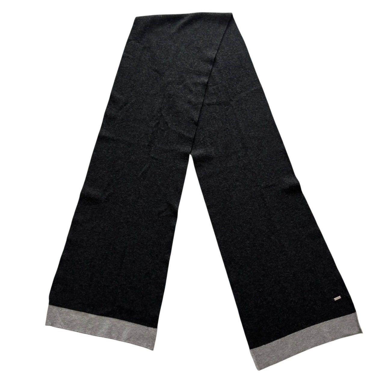 最終値下】Dior Homme ウールマフラー 黒 最終値下】Dior Homme ウール