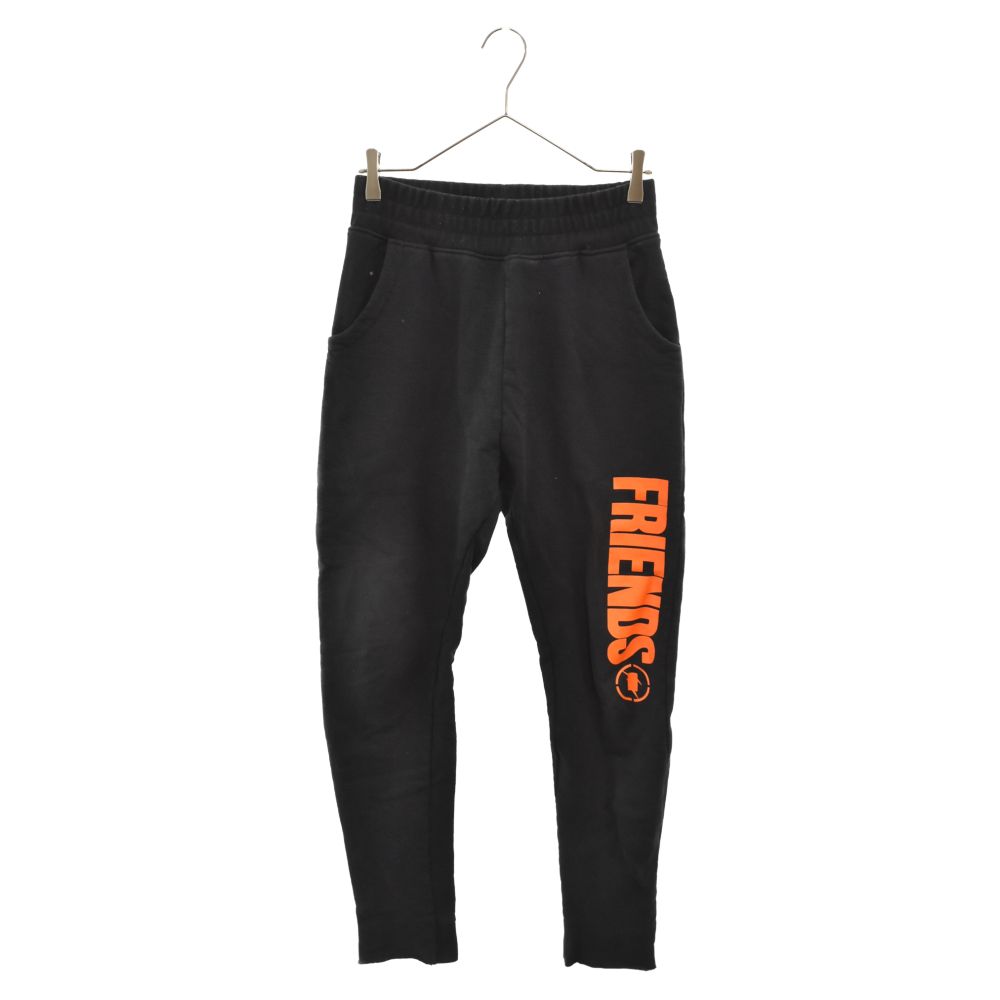 VLONE スウェットパンツ ブラック オレンジ VLONEのスウェット&パンツ 