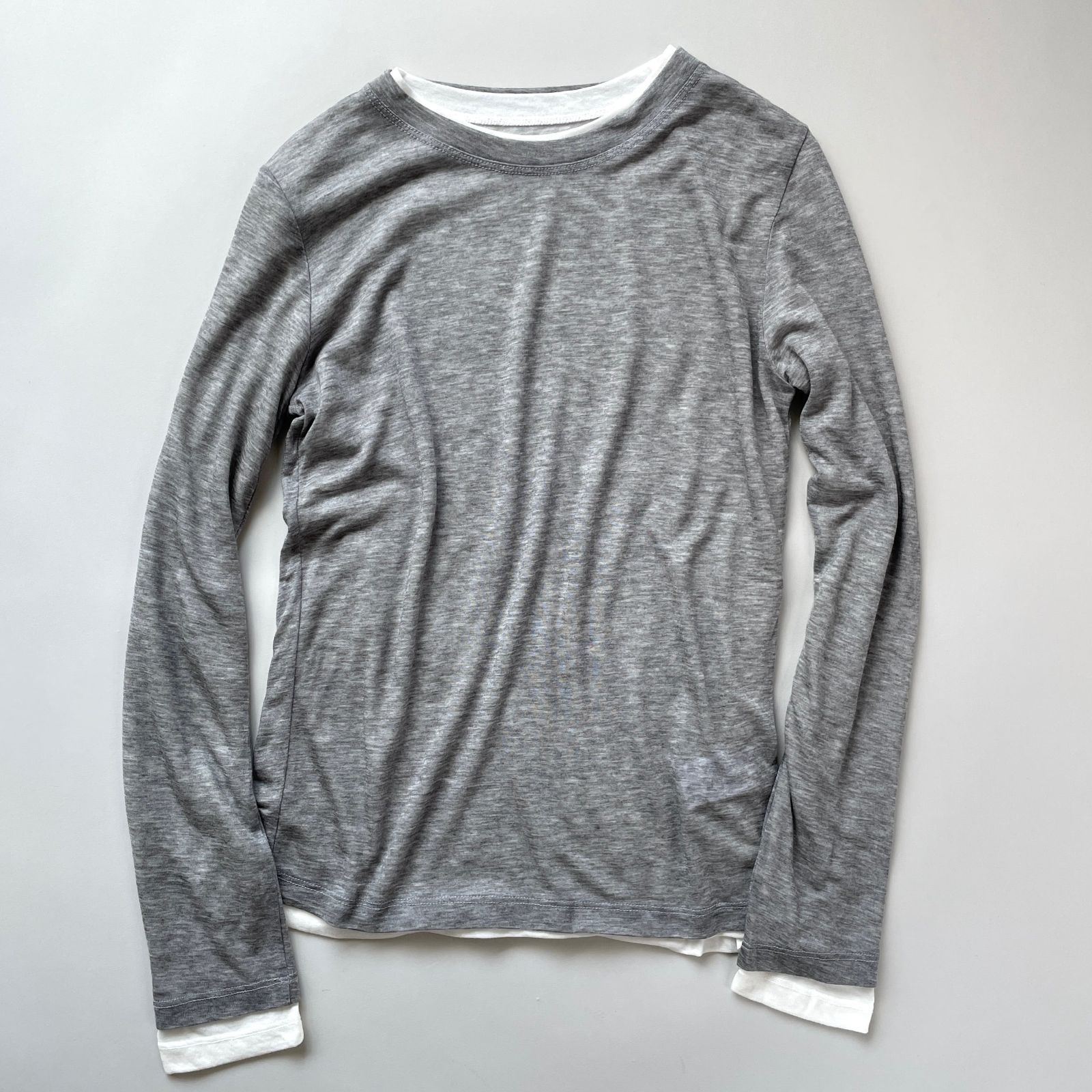  レイヤードセットプルオーバー Galon de OHAO 長袖 Tシャツ カットソー