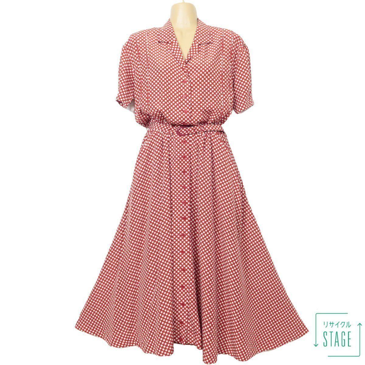 ピンクハウス☆フェミニン！半袖ワンピース キュートなドット柄