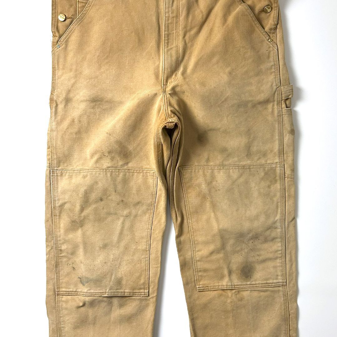 Carhartt オーバーオール W40 L30 ブラウン ダブルニー仕様