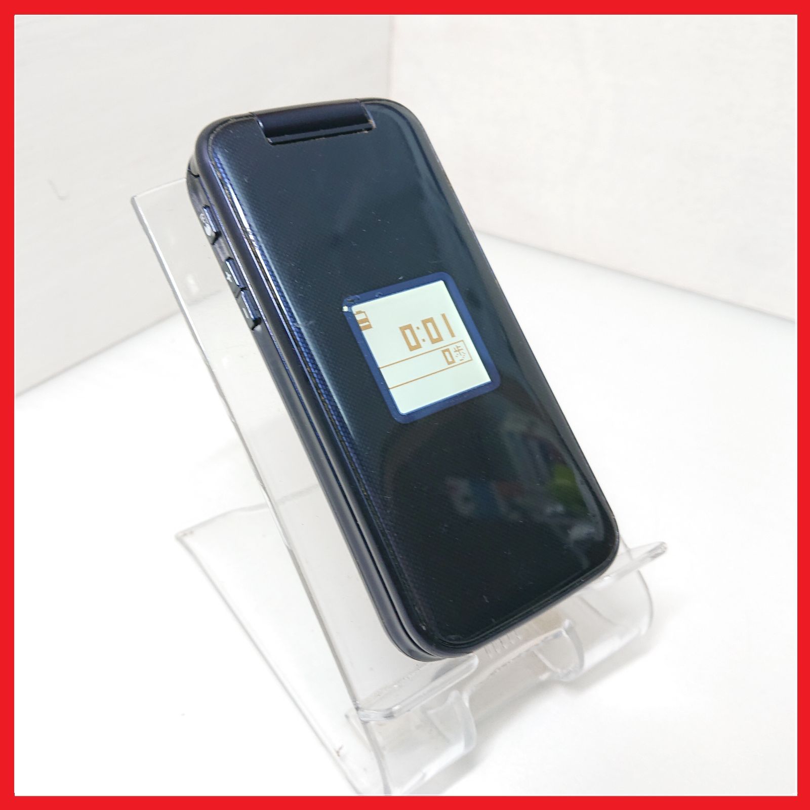 docomo F-02J らくらくホン ネイビー USED NTT ドコモ 富士通製 F-02J